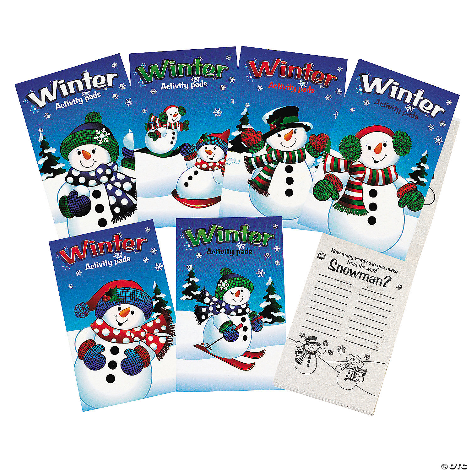 BULK Fun Winter Big 48pg Activity Pads - 144 Pack