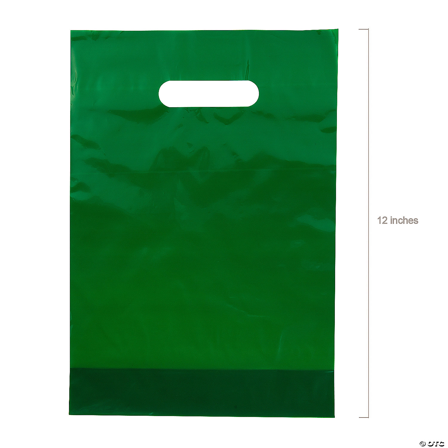 Green & Purple Plastic Goody Bags-100Pk
