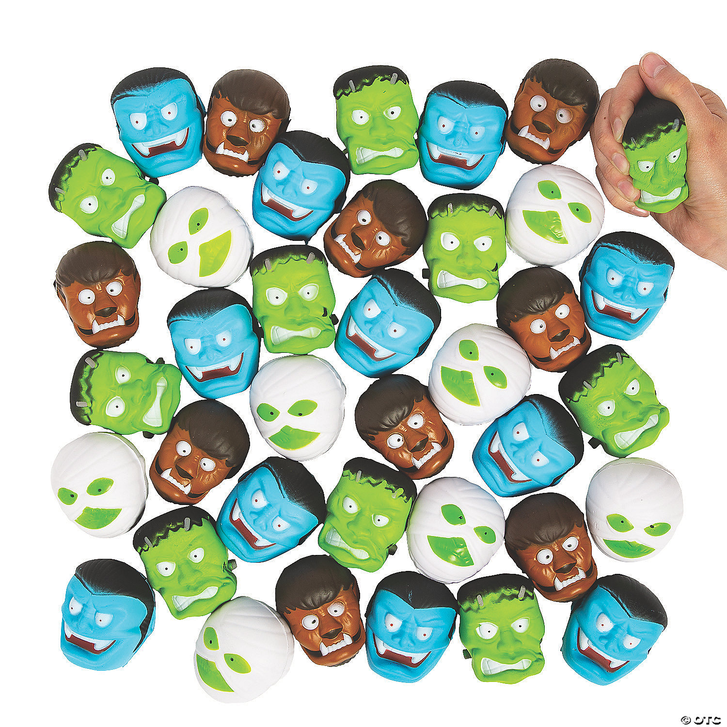 Halloween Mega Foam Stress Toy Assortment - 50 PACK