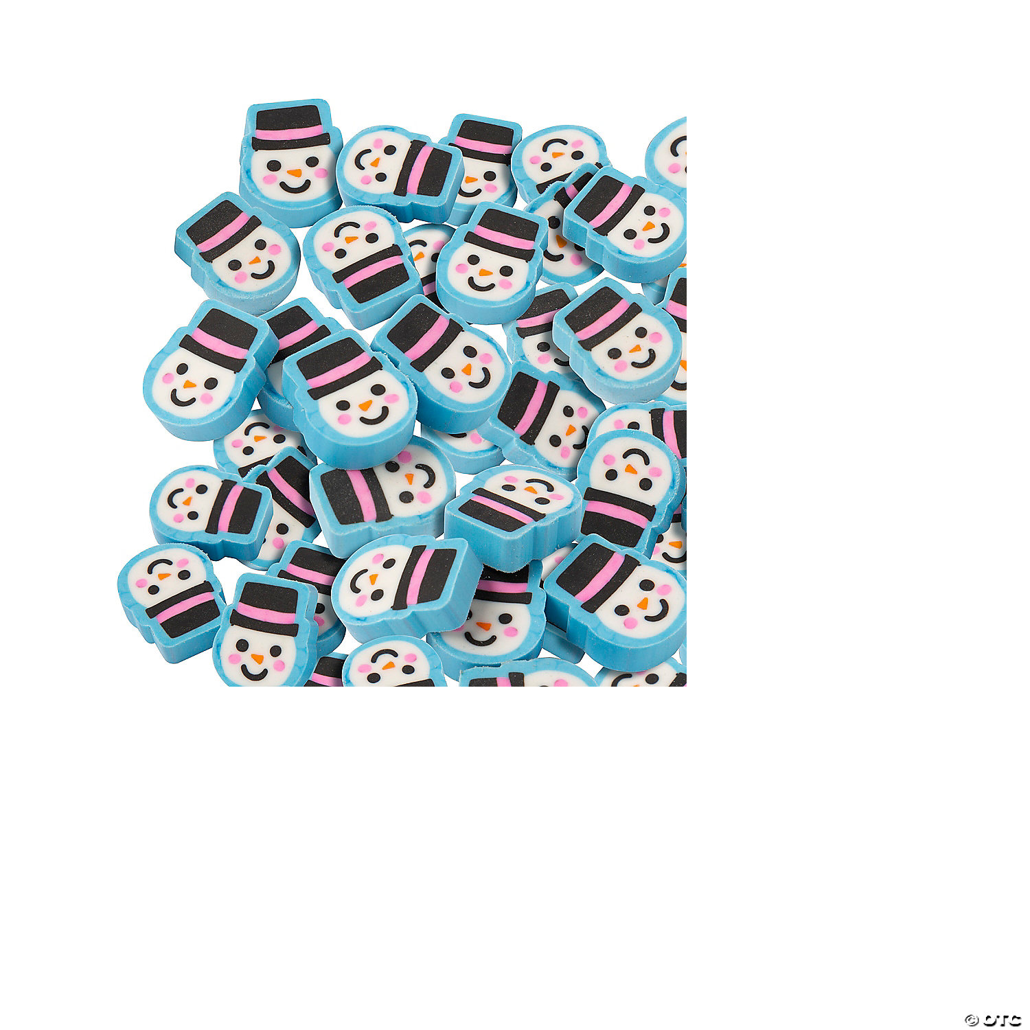Bulk Snowman Erasers - 144 Pieces