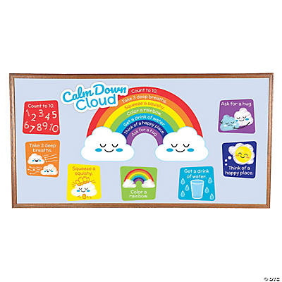 Calm Down Cloud Bulletin Board Set - 9Pk