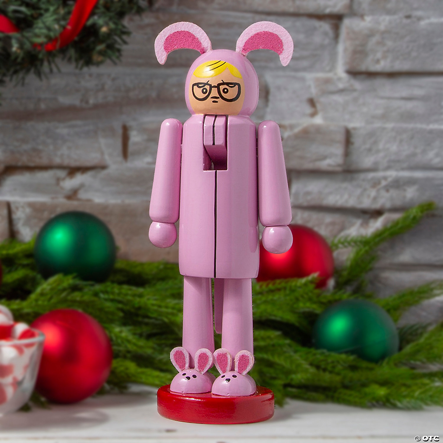 A Christmas Story Ralphie Bunny Suit Wooden Nutcracker
