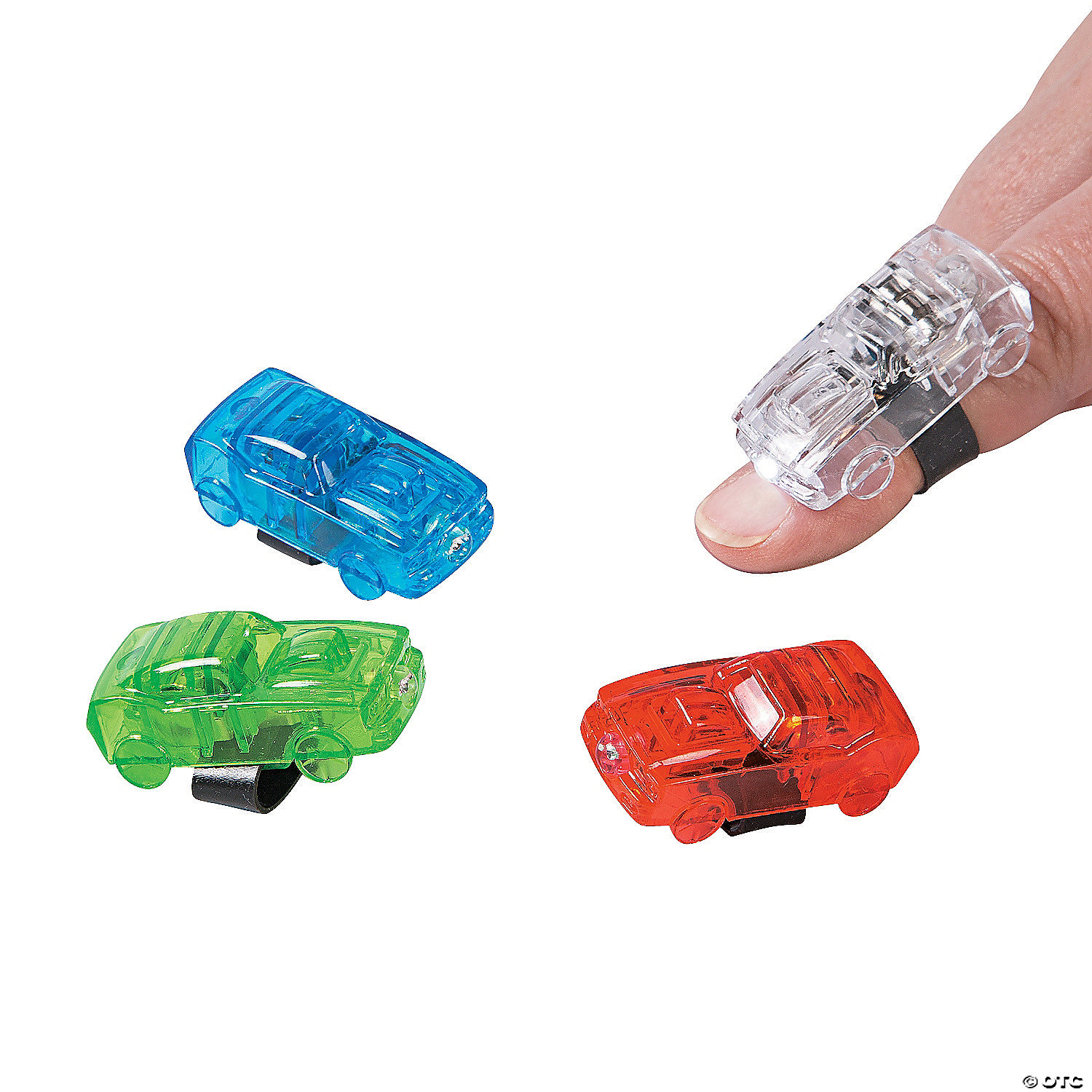 Car Shaped Finger Beams - 12 Pk