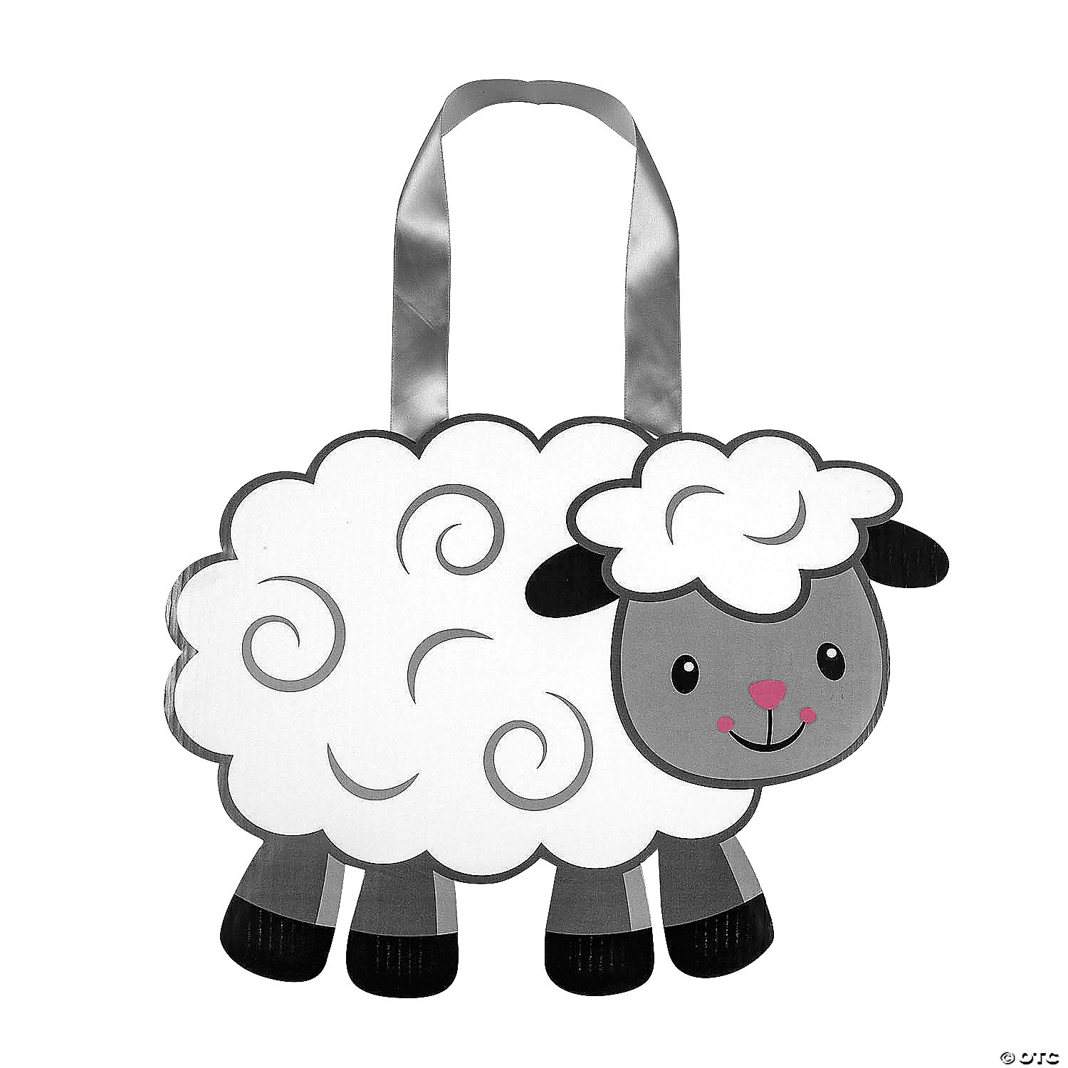 Kids Slip-On Sheep Cardboard Sandwich Board Costume
