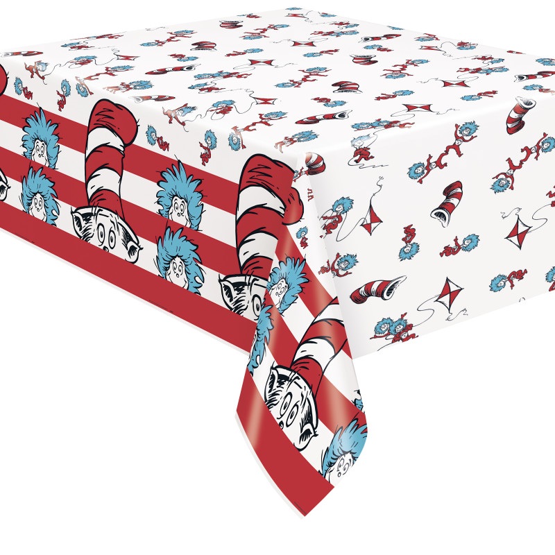Cat in the Hat Plastic Tablecover