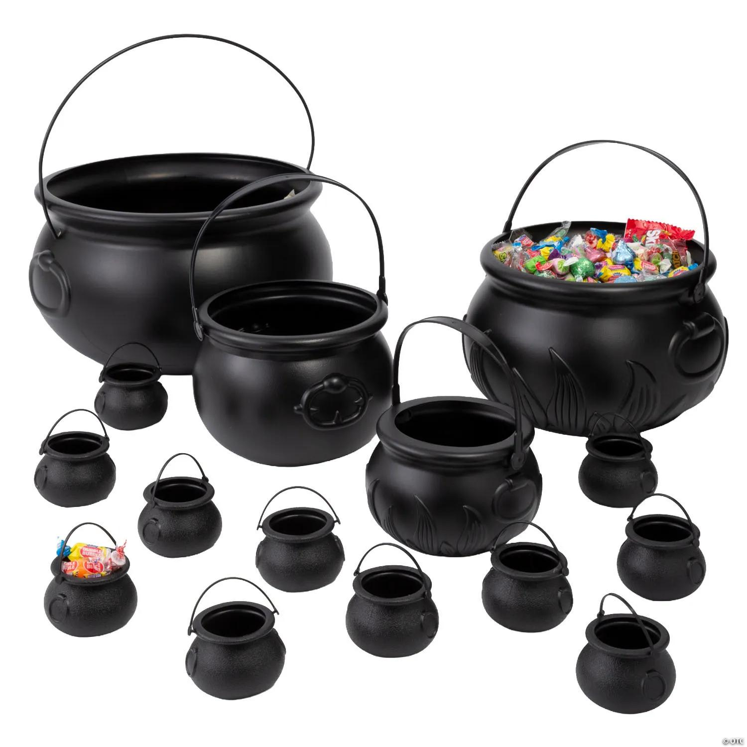 Black Plastic Nesting Cauldron Set