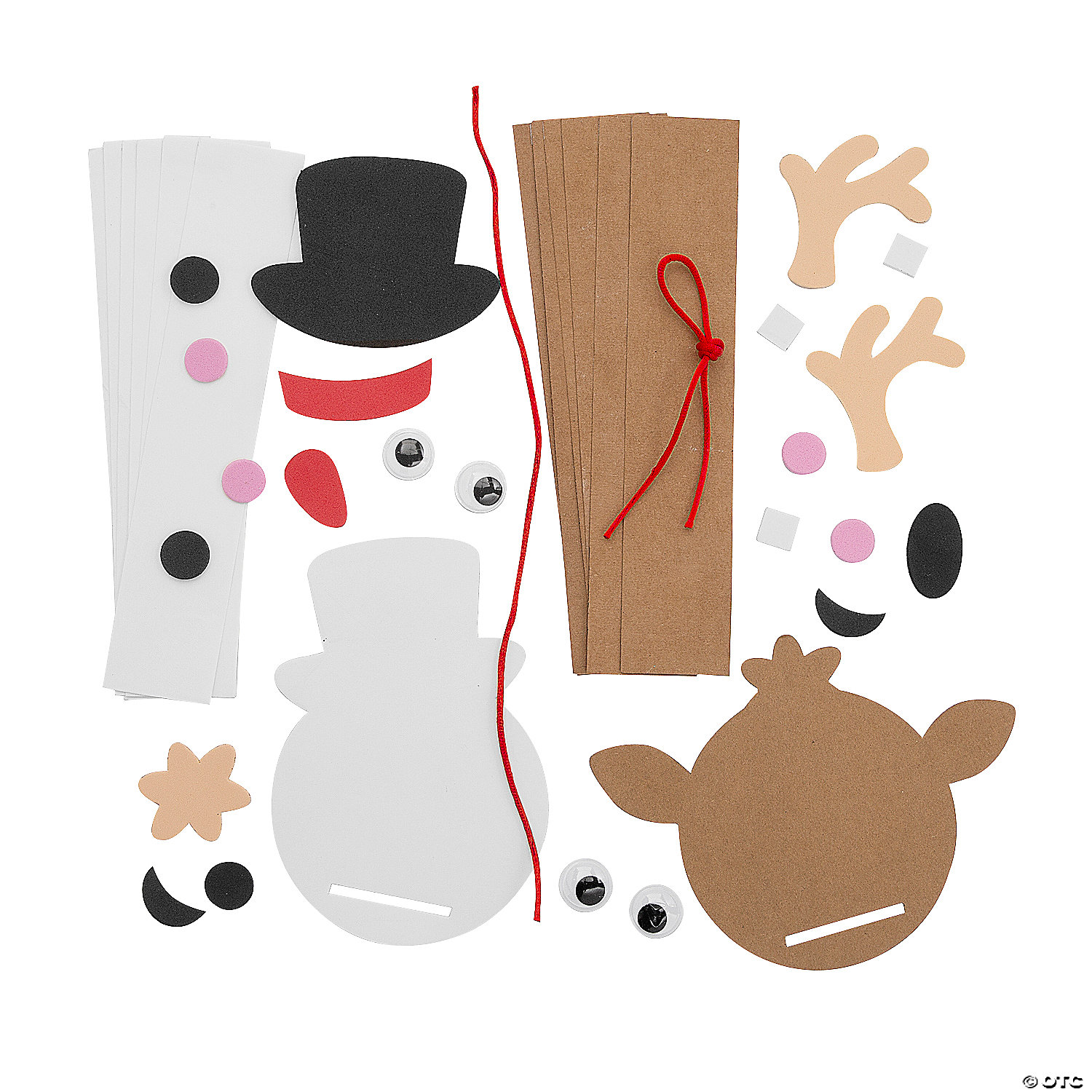 Christmas Character Paper Chain Craft Kit - 12 Kits