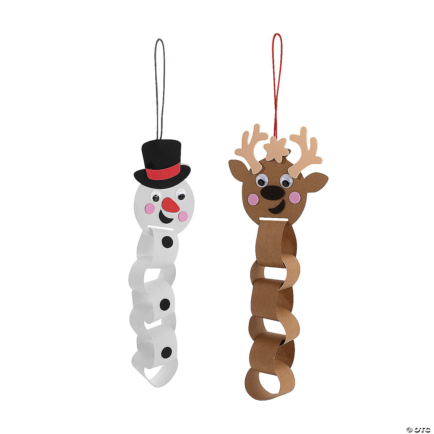 Christmas Character Paper Chain Craft Kit - 12 Kits