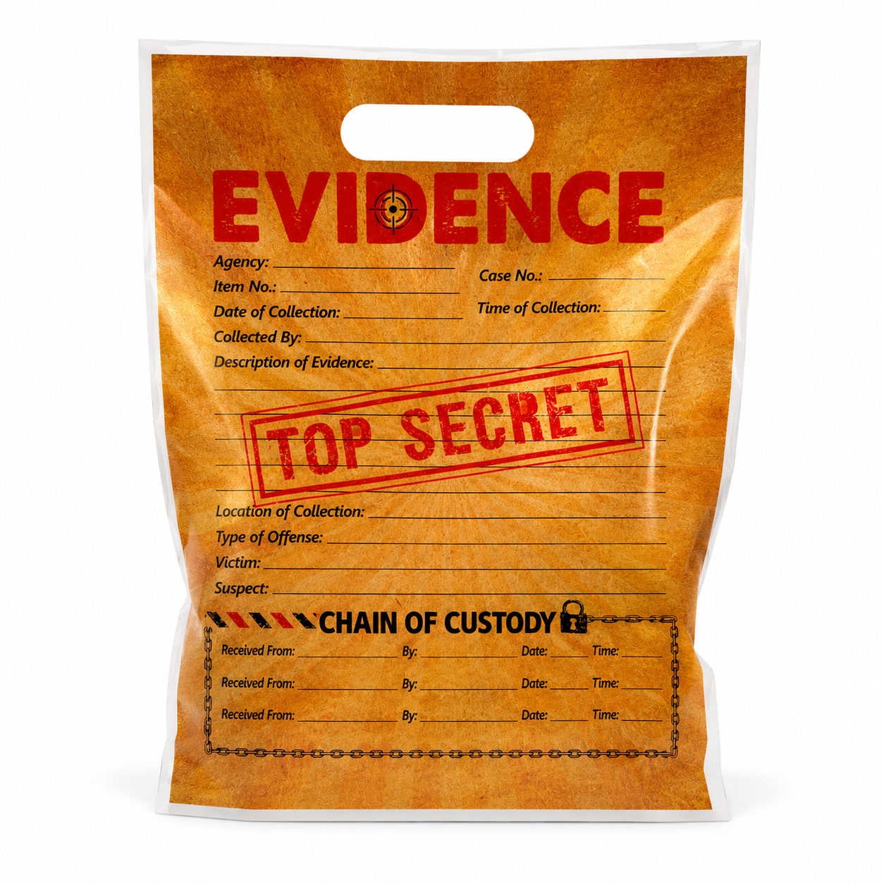 Evidence Chain of Custody Favour Bags-10 Pk