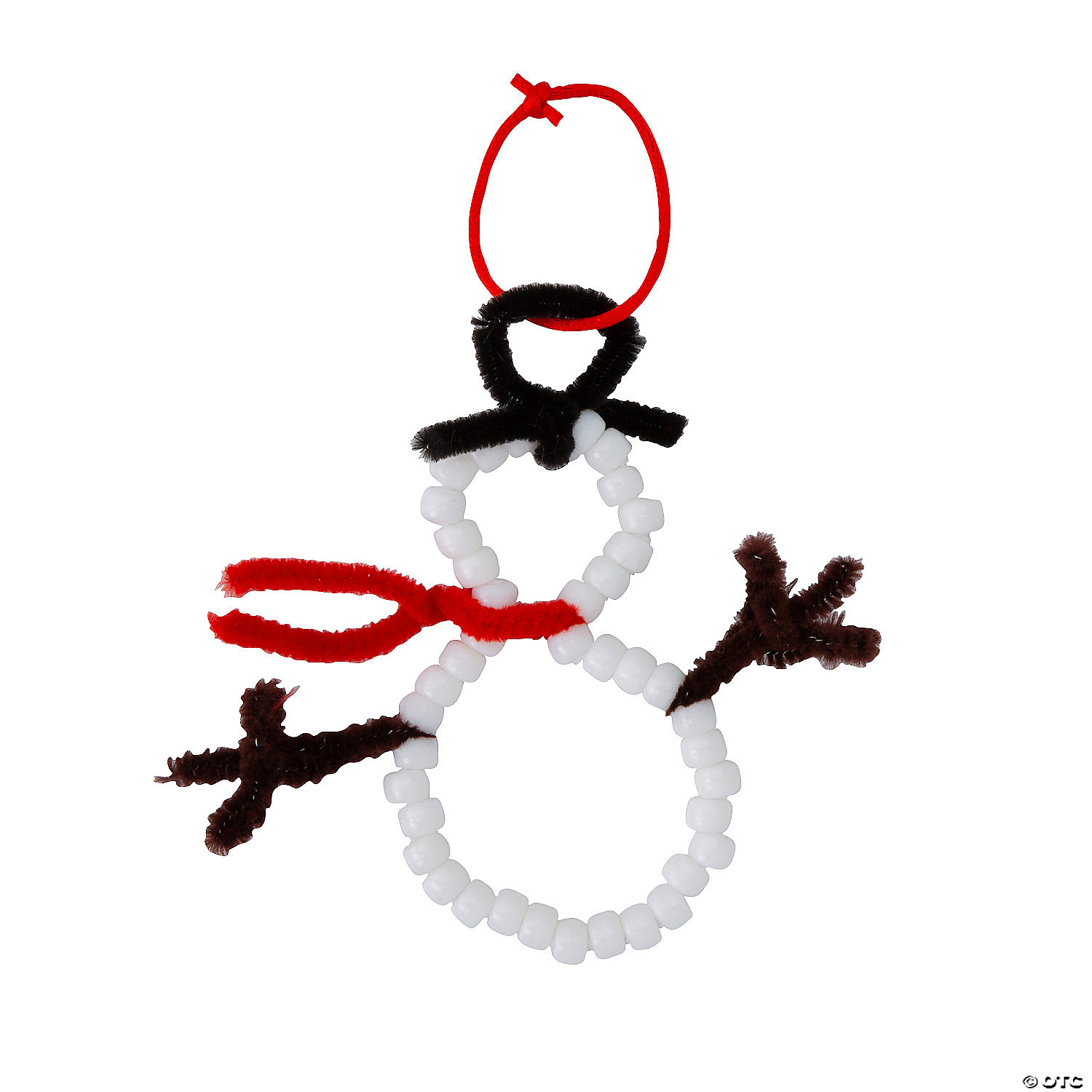 Snowman Ornament Chenille Stem Craft Kit-12 Pack