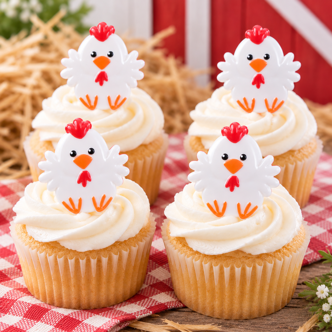 Chicken Cupcake Rings 4pk