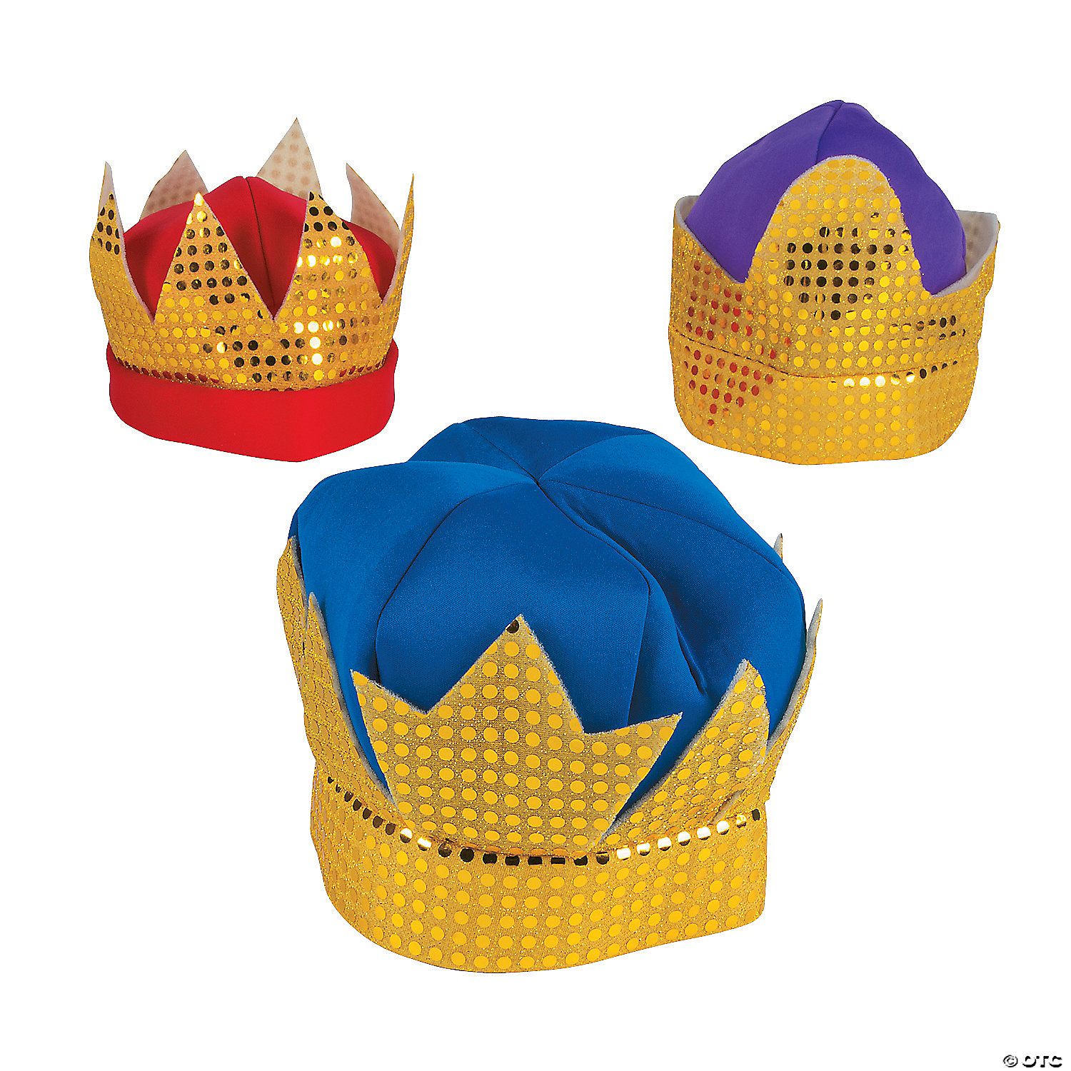 Three Kings Deluxe Crowns 3 Pk - Child