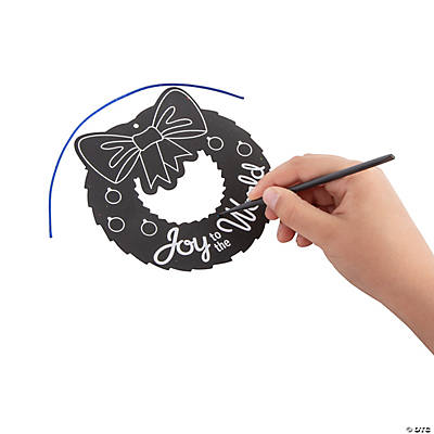 Religious Magic Colour Scratch Christmas Ornaments-24Pk