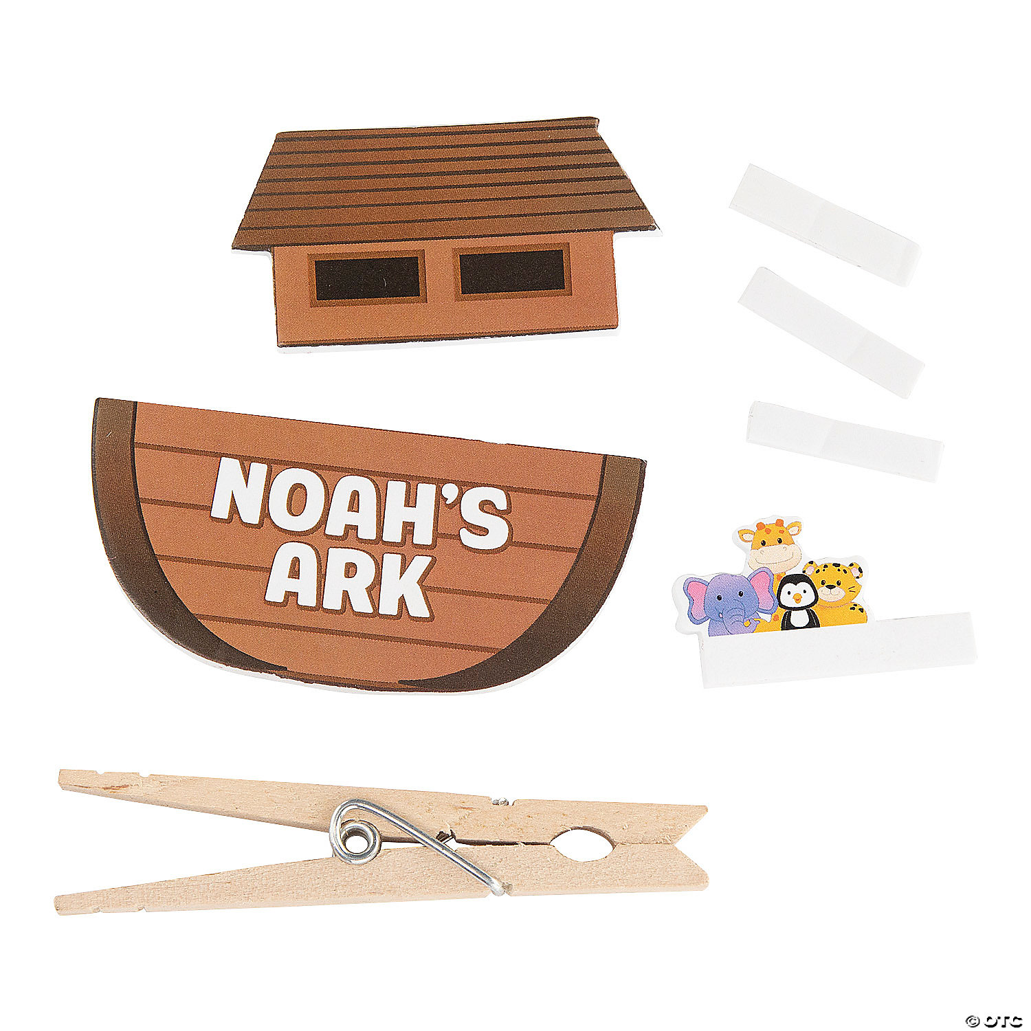 Noah's Art Clothespin Craft Kit-12Pk
