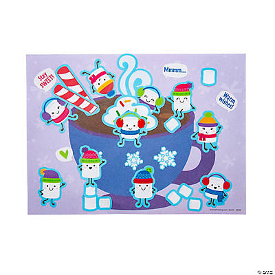 Marshmallows & Hot Cocoa Sticker Scenes-12PK