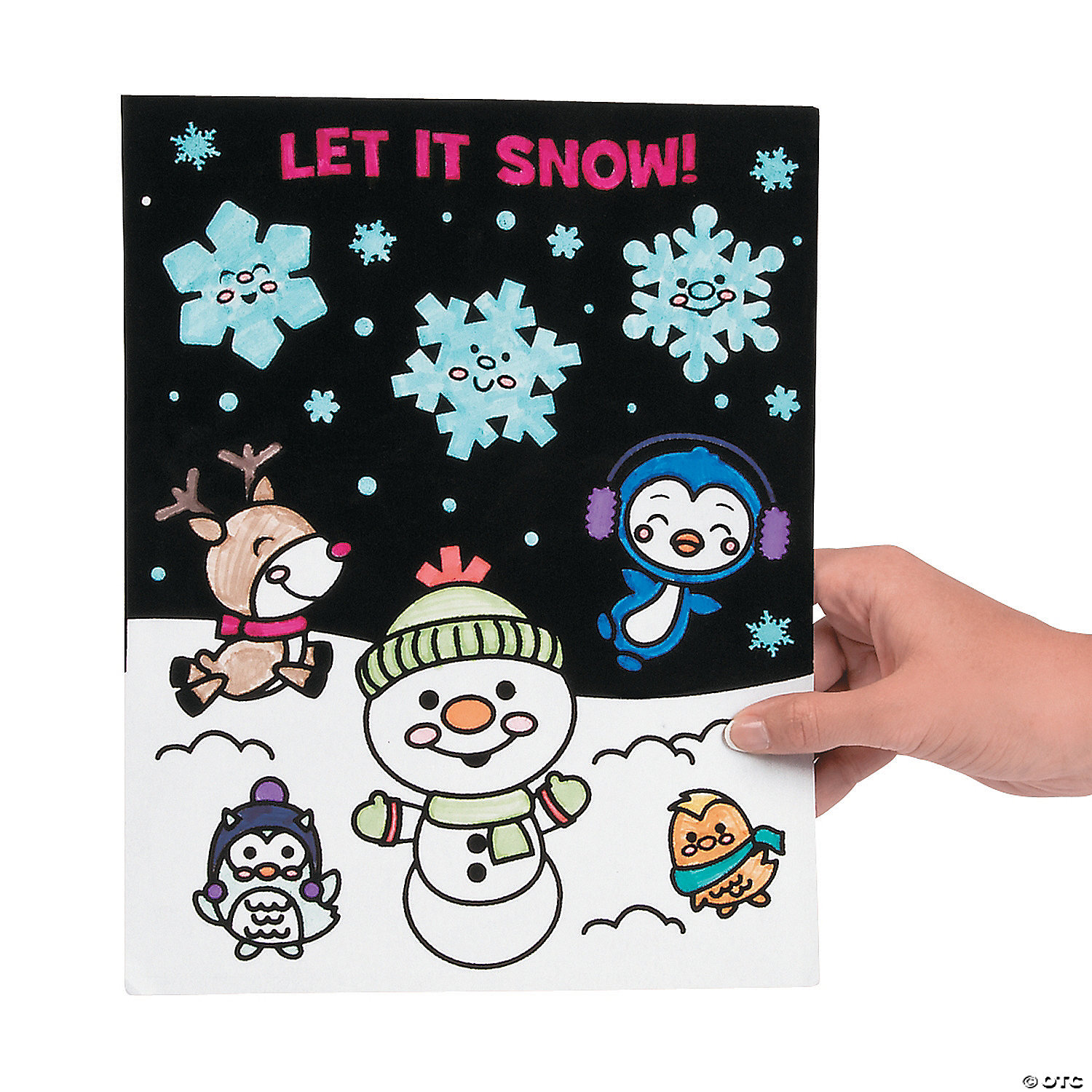 Colour In Fuzzy Winter Posters - 24Pk