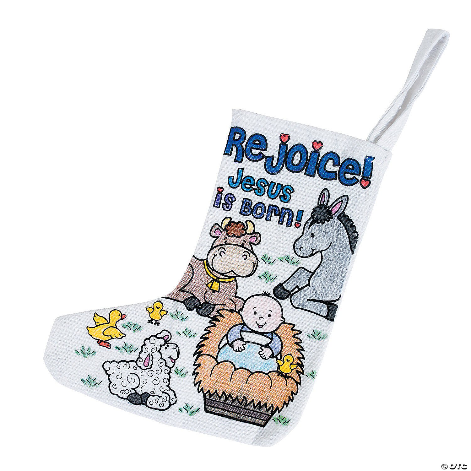 Colour Your Own Nativity Stockings - Includes 12