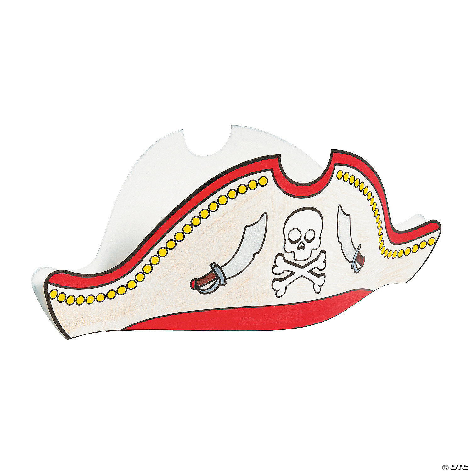 Colour Your Own Pirate Hats-12Pk