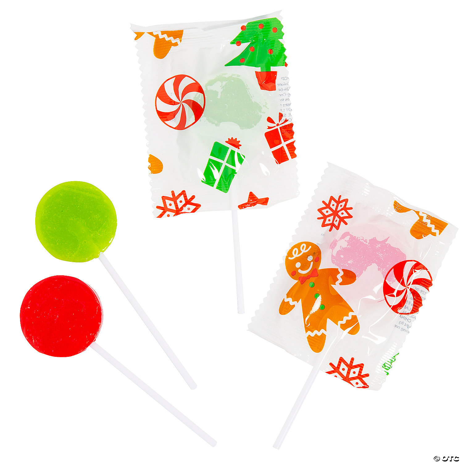 Christmas Bright & Colourful Icons Lollipops-42Pk