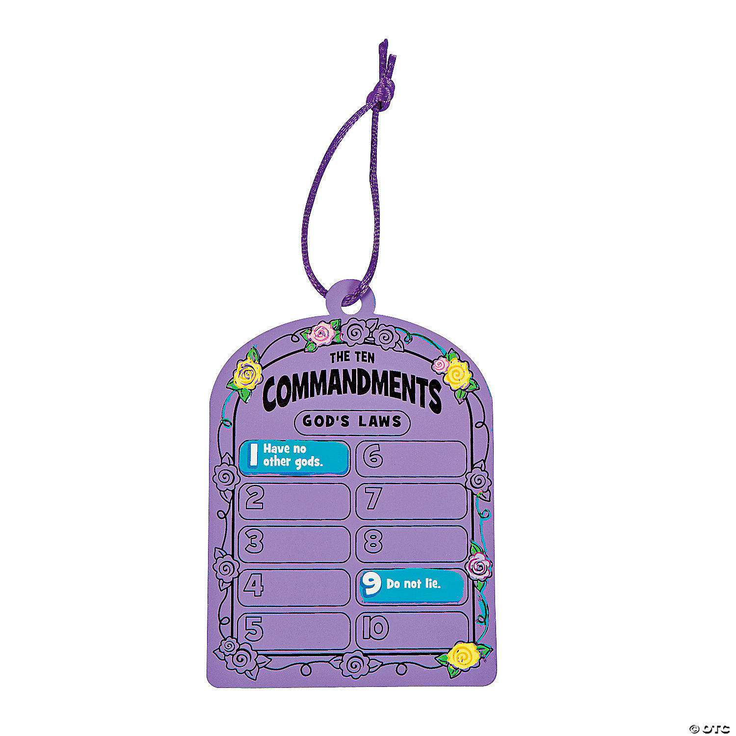 Magic Colour Scratch Ten Commandments Tablets-24Pk
