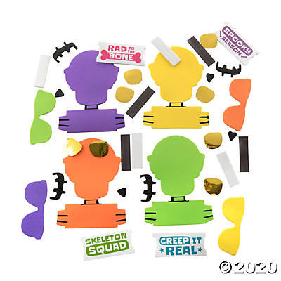 Cool Skeleton Magnet Craft Kit-12 Pack