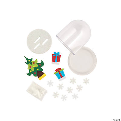 Christmas Snow Glitter Globe Craft Kit - 6 Pack