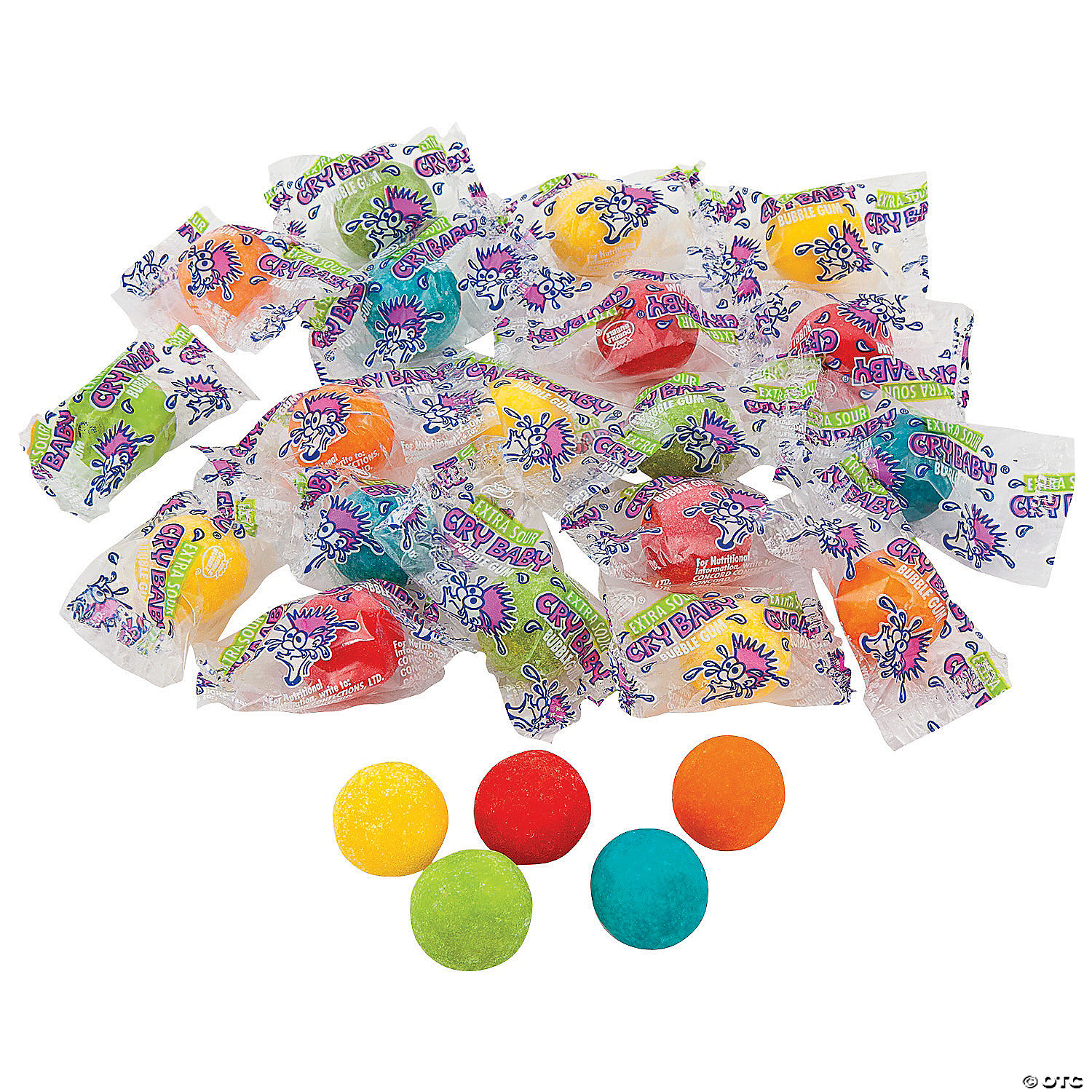 Cry Baby Extra Sour Gum Balls - 62 Pieces