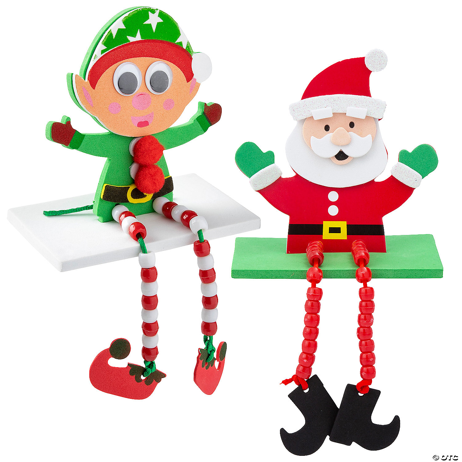Christmas Character Dangle-Leg Craft Kit Assortment-24Pk