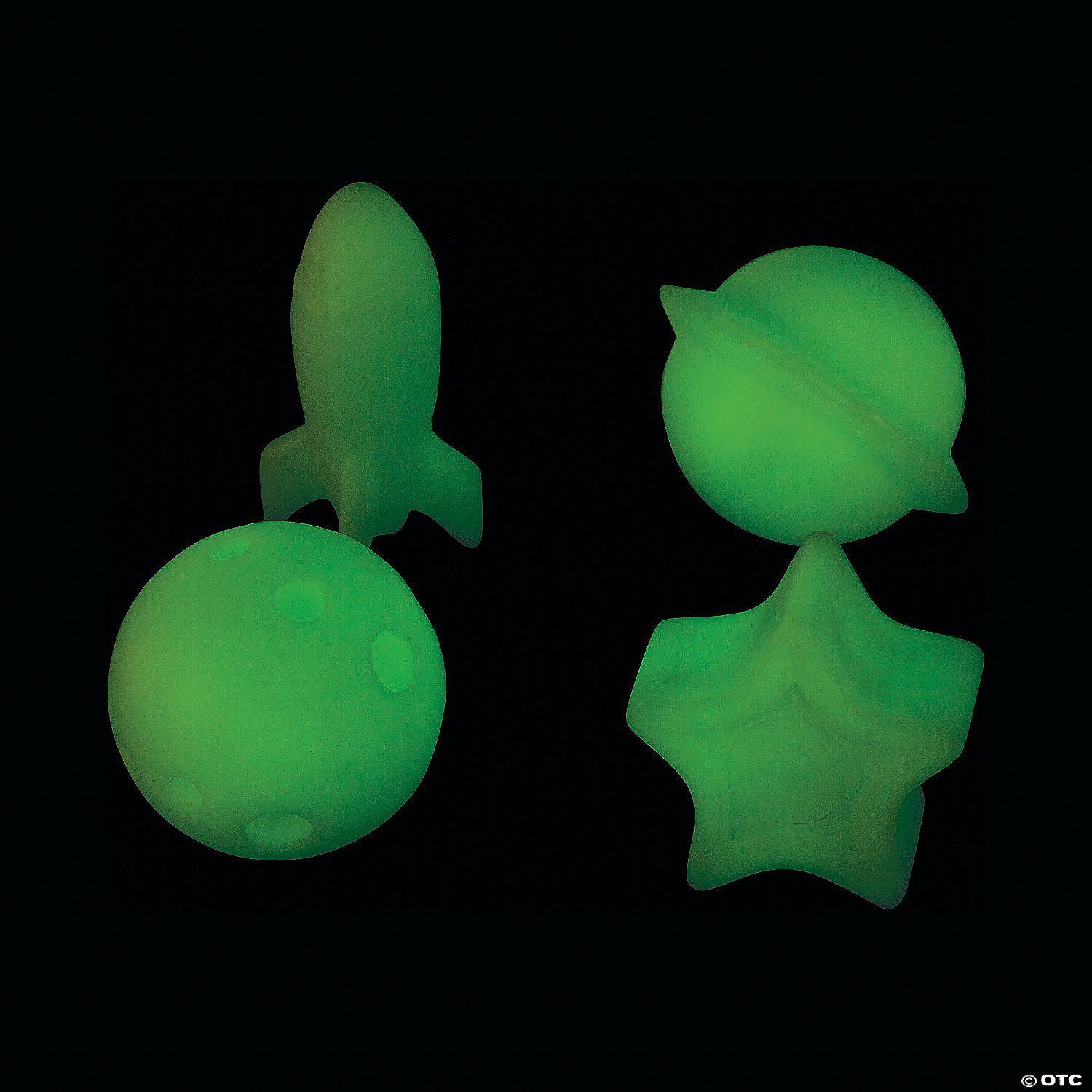 Outer Space Glow-in-the-Dark Toys-12Pk