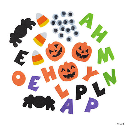 Happy Halloween Pumpkin Craft Kit-12 Packs