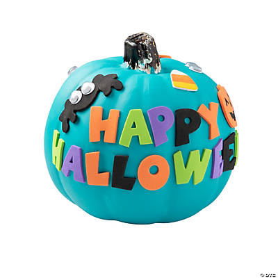 Happy Halloween Pumpkin Craft Kit-12 Packs