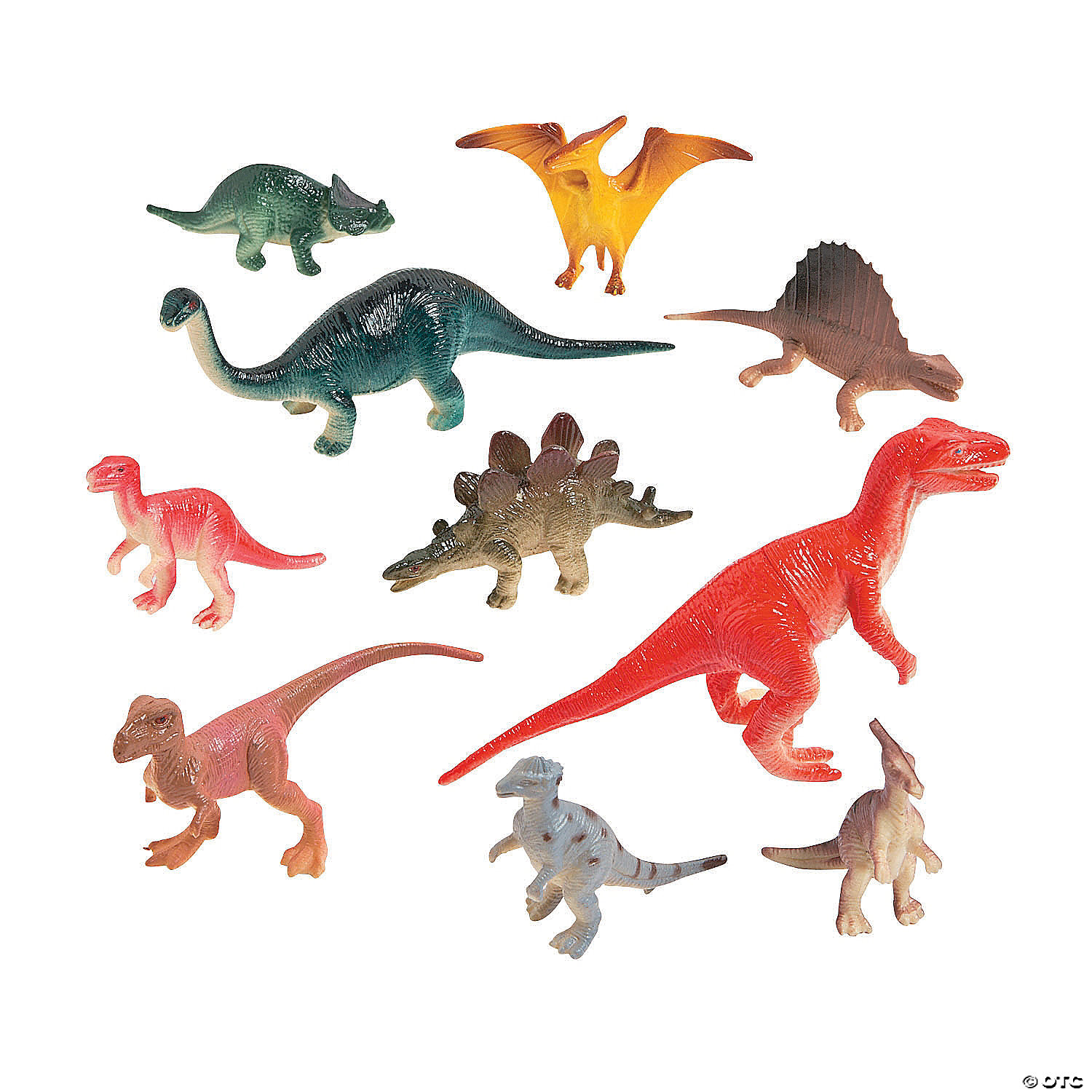 Dinosaur Vinyl Toy Assortment - 60pcs