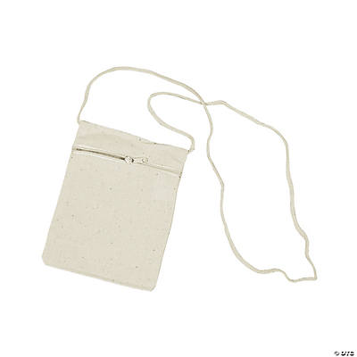 DIY Canvas Zipper Purses - 48Pk