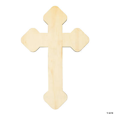 30PCS Unfinished Wooden Crosses Bulk Wooden Cross Ornaments for