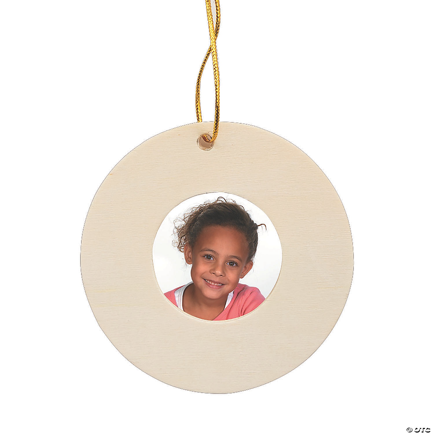 DIY Unfinished Wood Round Frame Ornaments-12 Pack