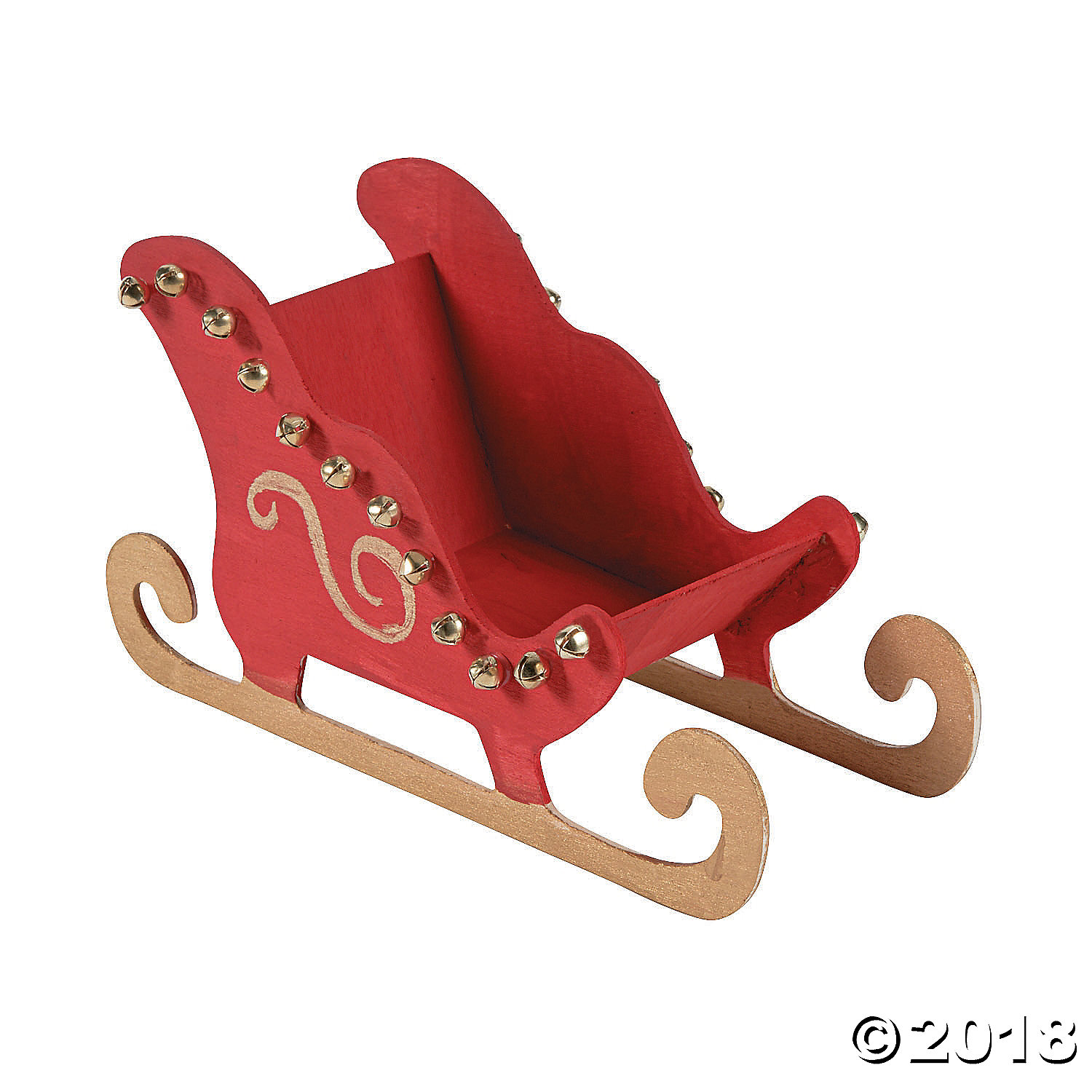 DIY Unfinished Wood Sleighs - 3Pk Party Supplies Canada - Open A Party