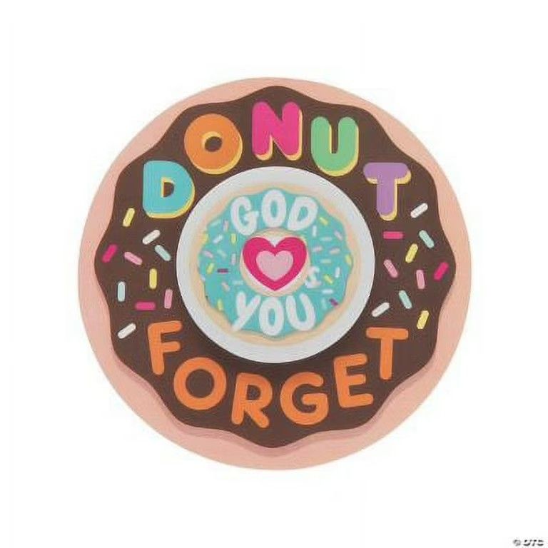 Donut Forget God Loves You Erasers W/ Cards 24pk