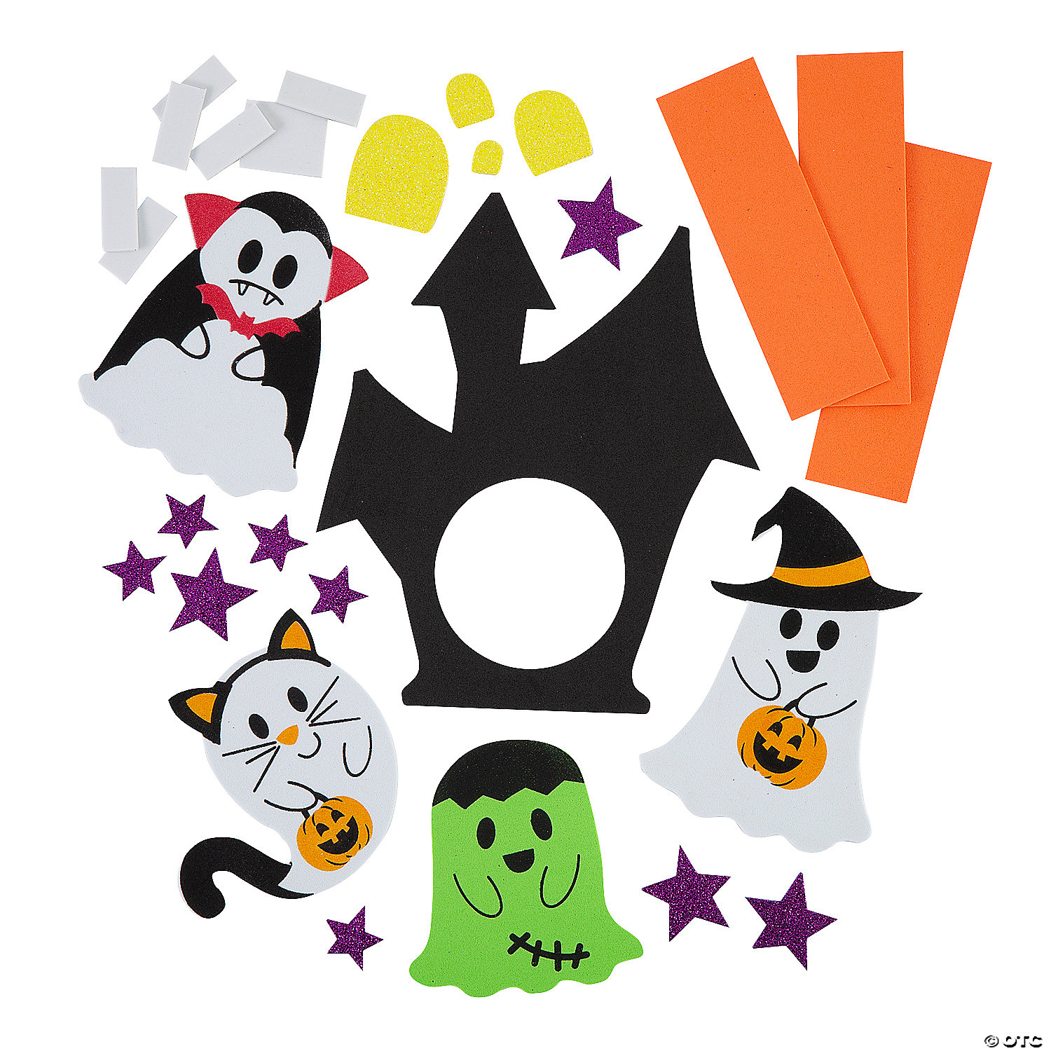 Halloween Ghosts in Costumes Door Hanger Craft Kit