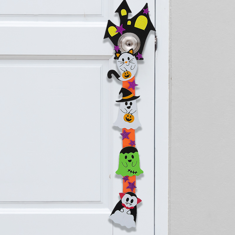 Halloween Ghosts in Costumes Door Hanger Craft Kit