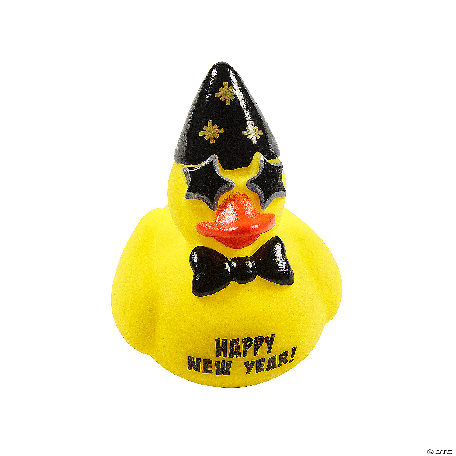 New Year's Eve Rubber Ducks with Star Glasses-12Pk