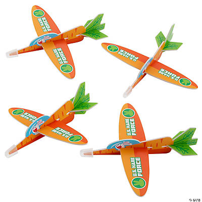 Easter Bunny Carrot Gliders - 48Pk