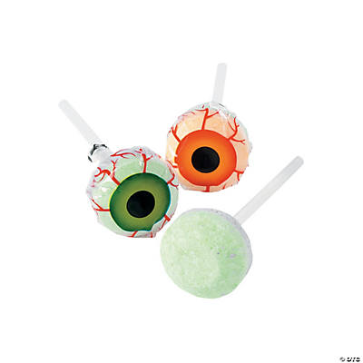 Halloween Eyeball Print Lollipops 46 Pack