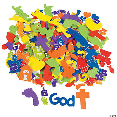 Fabulous Foam Self-Adhesive Faith Shapes 500pcs
