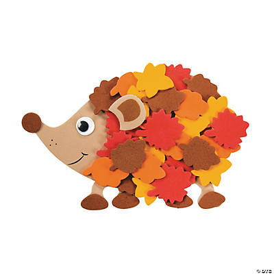 Fall Leafy Hedgehog Craft Kit 8 pk