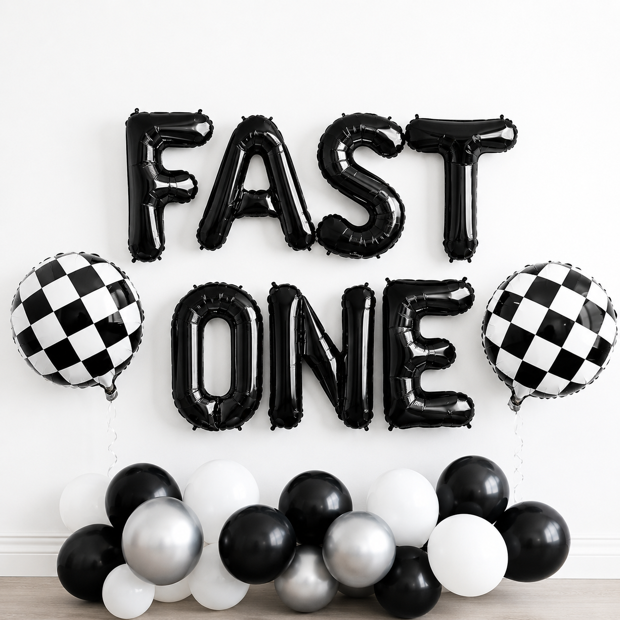 Racing Fast ONE Birthday Balloon Set