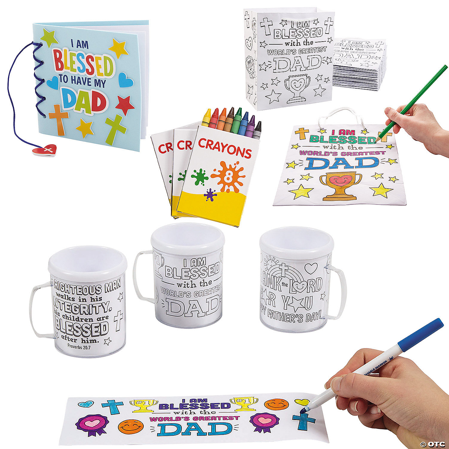 CYO Religious Father's Day Bulk Craft Assortment-48 Crafts