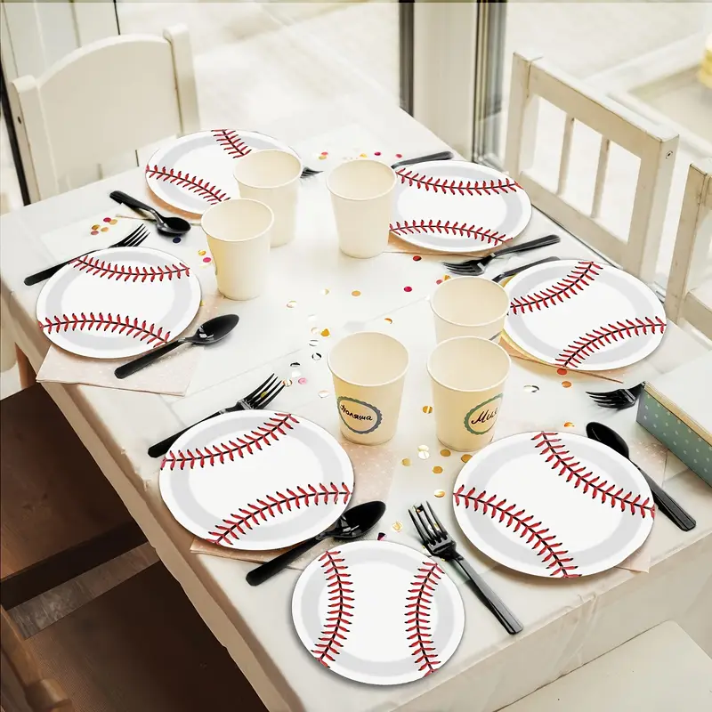 Baseball Dinner Plates - 10 PK