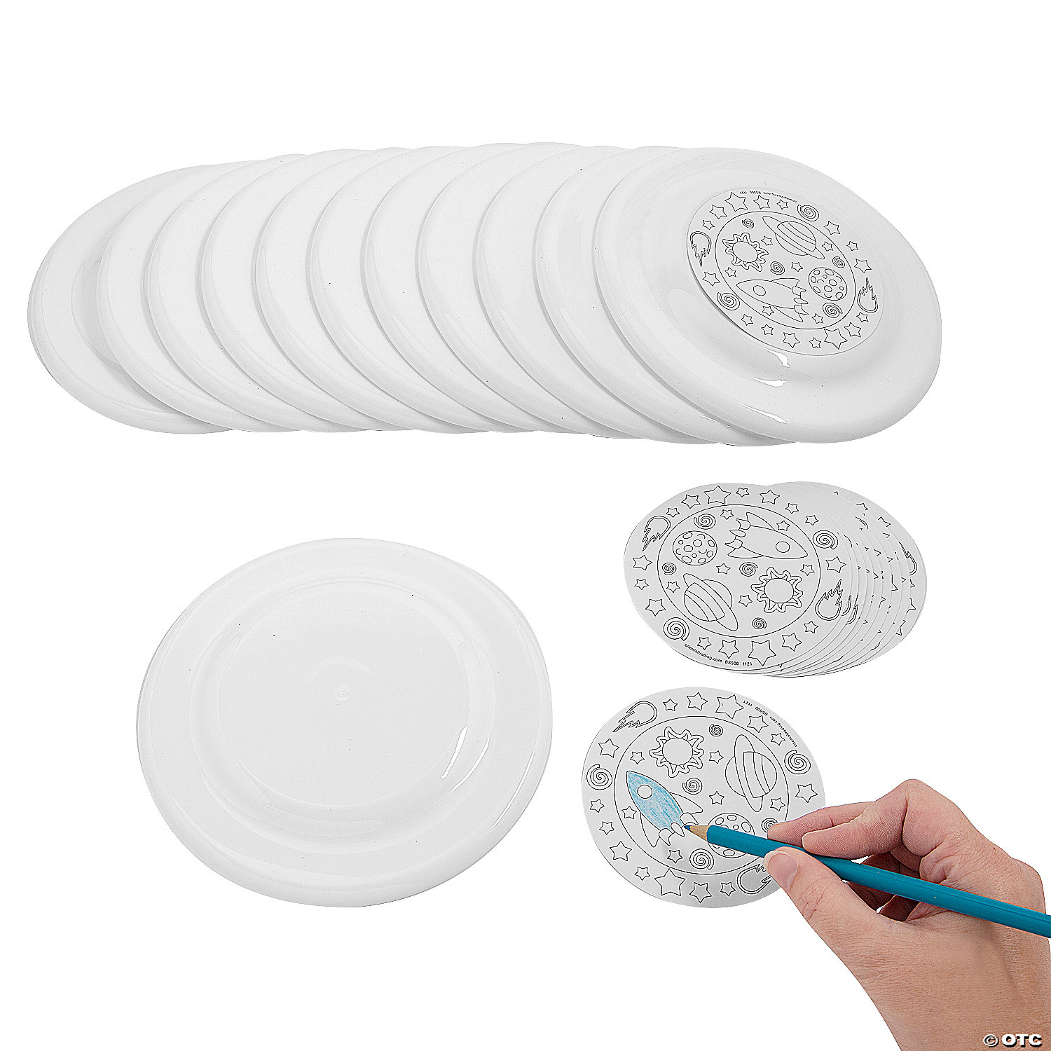 Outer Space CYO Cosmic Flying Disks-12Pk