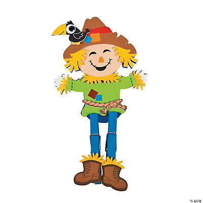 Foam Scarecrow Clothespin Craft Kits - 12 pk