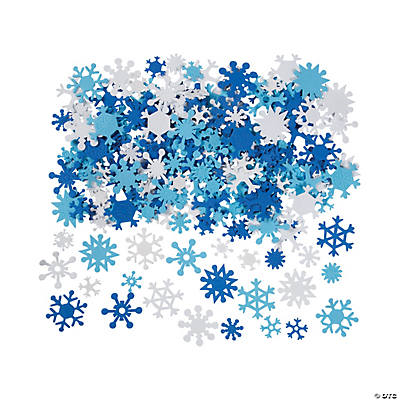 Snowflake Self Adhesive Craft Shapes - 400 Pk